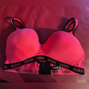 Pink XOXO sports bra